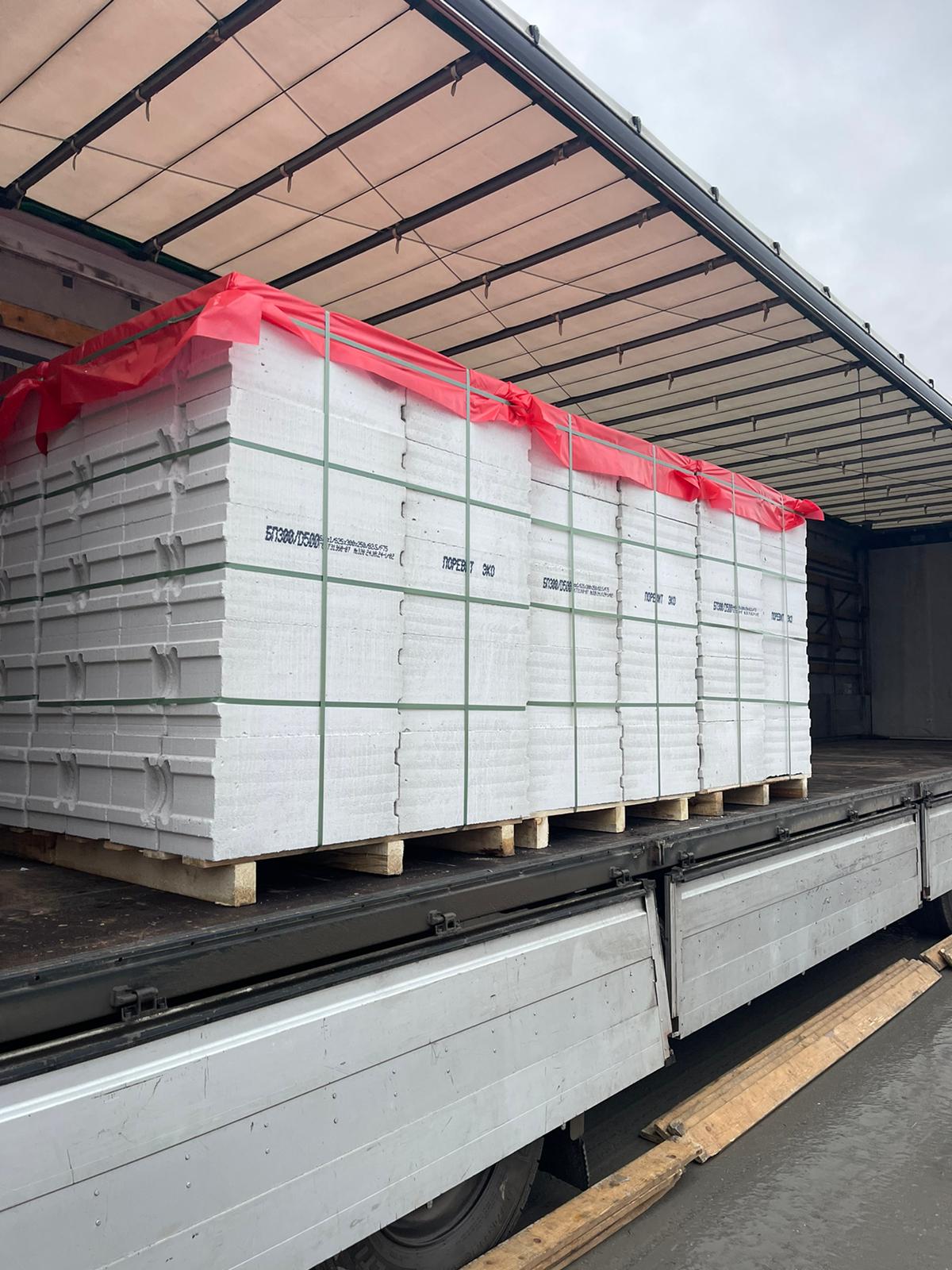 Газобетон ПОРЕВИТ D500 B2.5 625x400x250